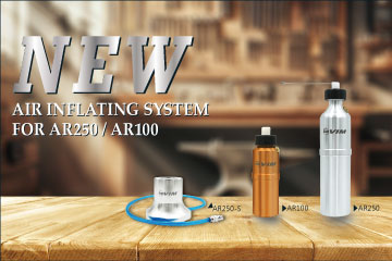 Nueva llegada - Sistema de Inflado de Aire para AR100 y AR250 Aluminio lata Aerosol Recargable