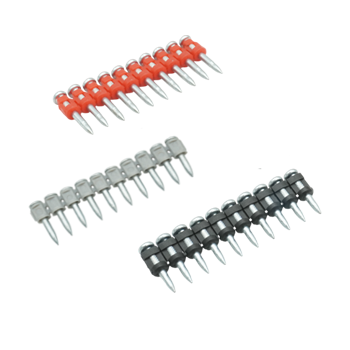 Clavos para concreto en tiras plásticas