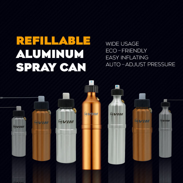 Refillable Aluminum Spray Can